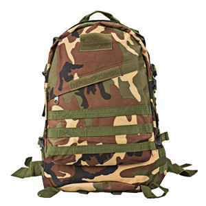 INDEPMAN DL-B001 Mode Camouflage Style Hommes Oxford Tissu Sac à dos Épaules Sac 40L Randonnée Camping Camping Sac de voyage Paquet 3D avec MOLLE élargi et autocollant magique et bandoulière réglable, taille: 51 x SI400A241-20