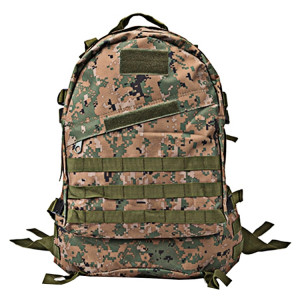 INDEPMAN DL-B001 Mode Camouflage Style Hommes Oxford Tissu Sac À Dos Épaules Sac 40L Randonnée Camping Camping Sac De Voyage Paquet 3D avec MOLLE Expansé & Autocollant Magique & Bandoulière Réglable, SI400C1129-20