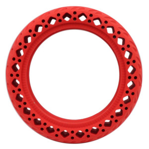 8,5 pouces Scooter électrique résistant à l'usure pneu motif décoratif absorbant les chocs pneu solide en nid d'abeille, adapté pour Xiaomi Mijia M365 (rouge) SH669R688-20