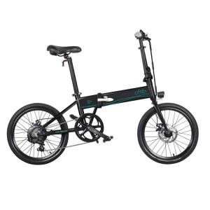  FIIDO D4S 10.4Ah 250W à trois vitesses vitesse variable 20 pouces roue à rayons vélo électrique pliable, vitesse de fissure jusqu'à 30 km / h (noir) SF0BEU191-20
