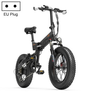  Bézior XF200 48V15AH 1000W Bicycle électrique pliant avec des pneus de 20 pouces, prise EU (gris noir) SB2HEU1217-20