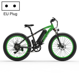  Gogouse GF600 Vélo électrique de transmission 1000W 1000W avec pneus de 26 pouces, prise EU (vert noir) SG6GEU238-20