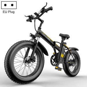  Janobike E20 12.8Ah 1000W Pliant Vélo de montagne électrique avec des pneus de 20 pouces, prise EU SH06EU1829-20
