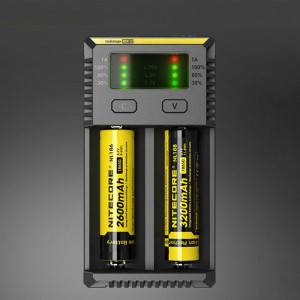 NOUVEAU Chargeur Digi Smart i2 Intelligent Nitecore avec indicateur DEL pour piles 14500, 16340 (RCR123), 18650, 22650, 26650, Ni-MH et Ni-Cd (AA, AAA) SH4073106-20