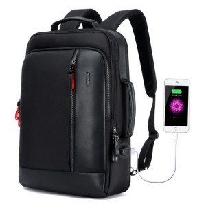 Bopai 751-006641 Sac à dos respirant pour ordinateur portable de grande capacité avec interface USB externe, taille: 30 x 15 x 44 cm (noir) SB561B934-20