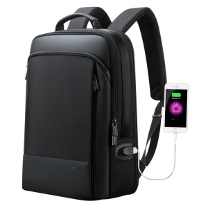 Bopai 61-07311 Sac à dos étanche antivol pour tablette pour ordinateur portable de grande capacité pour 15,6 pouces et moins, port de chargement USB externe (noir) SB574B1722-20
