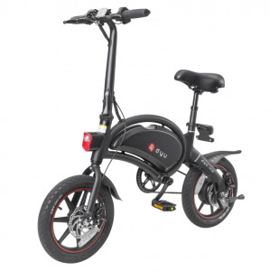  DYU D3 + 250W 25km de 14 pouces Dashboard numérique à bicyclettes pliable à vélo électrique pliable (noir) SH1BUS1499-20