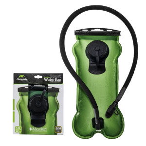 NatureHike NH30Y030-D 3L Sports de plein air PEVA Sac d'eau potable Portable Sac à eau pliable d'hydratation de la vessie écologique avec de la paille pour le cyclisme Camping Randonnée Escalade (Vert) SN8221769-20
