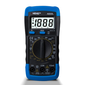 Instrument électrique domestique de multimètre portable ANENG A830L (bleu gris) SA759E799-20