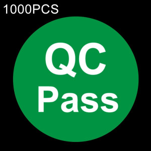 Autocollant de passe de QC de forme ronde de 1000 pièces étiquette de passage de QC (vert) SH029G1921-20