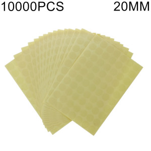 Autocollant de cachetage auto-adhésif transparent de forme ronde de 10000 PCS, diamètre: 20mm SH10391176-20