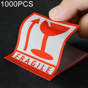 Étiquette fragile d'autocollant d'avertissement anglais auto-adhésif de 1000 PCS, taille: 5.5x5.5cm SH10521955-20