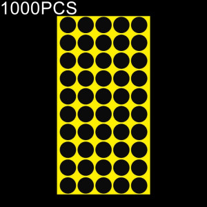 Étiquette de marque d'autocollant de marque colorée auto-adhésive de forme ronde de 1000 pièces (noir) SH058B192-20