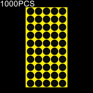 Étiquette de marque d'autocollant de marque colorée auto-adhésive de forme ronde de 1000 pièces (noir) SH058B192-20
