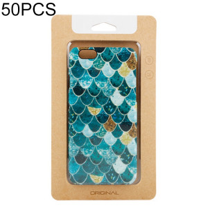 Boîte d'emballage en papier kraft pour téléphone portable de haute qualité de 50 pièces pour iPhone (4,7 pouces) Taille disponible: 148 mm x 78 mm x 7 mm (or) SH303J1286-20