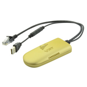 VONETS VAP11G-500 Haute Puissance CPE 20dbm Mini WiFi 300 Mbps Pont WiFi Répéteur Signal Booster, Point À L'extérieur Sans Fil à Point, Aucun Abstacle (Or) SV132J464-20