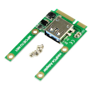 Mini carte d'extension d'extension de carte PCI-E MPCIE vers carte d'adaptateur d'interface USB 2.0 SM0180309-20