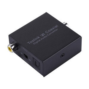 NK-Q7 Tendak Optical SPDIF Toslink vers Coaxial / Coaxial vers Optique SPDIF Toslink Convertisseur audio bidirectionnel Swtich Digital 2 voies SH0221159-20
