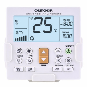 CHUNGHOP K-650E Télécommande universelle pour climatiseur LCD avec support SC0307301-20