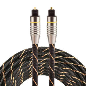 3m OD6.0mm plaqué or tête métallique tissé Net Line Toslink mâle à mâle numérique câble audio optique SH03861683-20