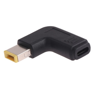 Connecteur d'adaptateur coudé USB-C / Type-C femelle vers Lenovo Big Square mâle pour ordinateurs portables Lenovo SH0426960-20