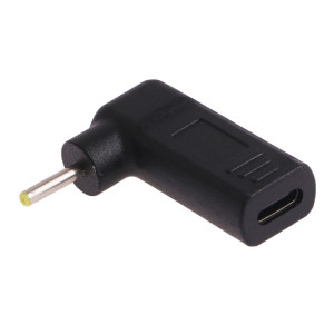 Connecteur adaptateur coudé 2,5 x 0,7 mm mâle vers USB-C / Type-C femelle SH04281650-20