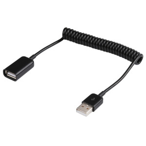 1,5 m USB-A mâle à USB-A câble enroulé à ressort femelle S105171058-20