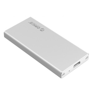 ORICO MSA-UC3 USB 3.1 Type C En Aluminium De Stockage Externe Boîtier Disque Dur Boîte pour 50mm x 30mm M-SATA SSD (Argent) SO549S1832-20