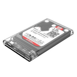 ORICO 2139C3-CR USB3.1 Type C Transparent Disque dur Boîte de stockage externe pour 9.5mm 2.5 pouces SATA HDD / SSD SO06001362-20