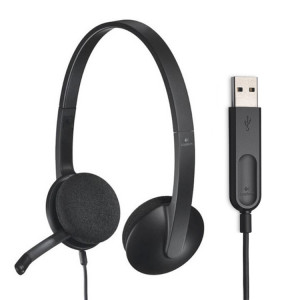Logitech H340 Computer Office Education Formation Interface USB Microphone Filaire Casque SL0618407-20