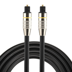 Câble audio Toslink mâle à mâle de 1.5m OD6.0mm en métal nickelé SH0793896-20