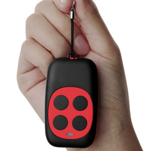 Copie à quatre touches colorées de porte de garage télécommande sans fil 433MHZ duplicateur de clonage de clé de copie (rouge) SH864R1562-20