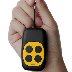 Copie à quatre touches colorées porte de porte de garage télécommande sans fil 433MHZ duplicateur de clonage de clé de copie (jaune) SH864Y1019-20