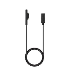 Câble de charge rapide USB-C / Type-C femelle à 6 broches mâle pour ordinateur portable PD pour Microsoft Surface Pro 7/6/5/4/3, longueur du câble: 0,2 m SH0890791-20
