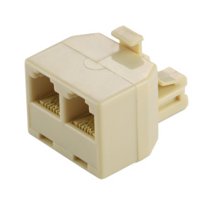Adaptateur de connecteur d'extension de câble d'extension de téléphone de bureau de ports de RJ11 double SA1009657-20
