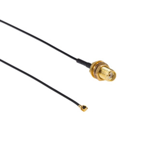 Câble adaptateur femelle IPX-SMA, longueur: 20cm (noir) SI099B100-20