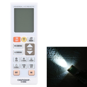 Chunghop K-2988E Télécommande universelle A / C avec lampe de poche SC1172612-20