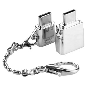 Micro USB Femelle vers USB-C / Type-C Mâle + USB 2.0 Femelle vers USB-C / Type-C Mâle Adaptateur Métal, Adaptateur Micro USB Femelle vers USB-C / Type-C Mâle + USB 2.0 Femelle vers USB-C / Type-C Mâle Métal SH1188272-20