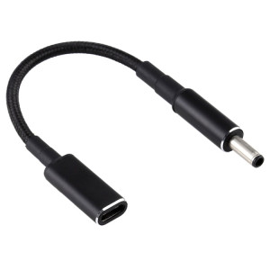 PD 100W 18,5-20V 4,5 x 0,6 mm vers adaptateur USB-C / Type-C Câble tresse en nylon pour Dell SH1197134-20