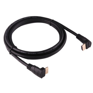 1.8m 4K * 2K HDMI 2.0 version à grande vitesse 90 degrés angle droit HDMI mâle à 90 degrés angle droit HDMI mâle câble avec Ethernet SH12551049-20