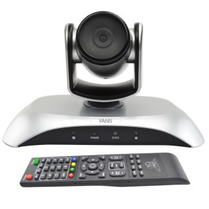 Caméra de vidéoconférence grand angle YANS YS-H10UH USB HD 1080P avec télécommande (argent) SY610S378-20