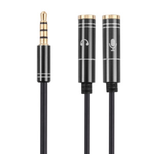 2 x câble d'adaptateur mâle femelle de 3,5 mm à 3,5 mm (noir) SH652B1746-20