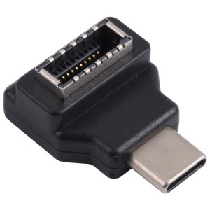 Type-E femelle 90 degrés coude sur l'adaptateur hôte de l'ordinateur USB-C / Type-C SH18251584-20