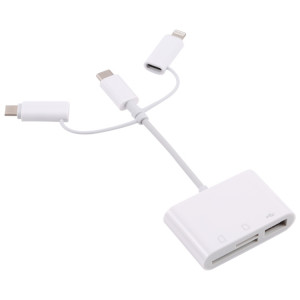 NK 103T 8 broches + USB-C / Type-C + micro USB à l'adaptateur de caméra USB + SD / TF SH1907985-20