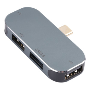 4 in 1 USB-C / Type-C Male to USB-C / Type-C + USB 3.0 + Dual USB Female Adapter SH19251489-20