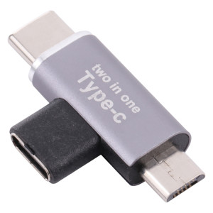 USB-C / C type femelle USB-C / type C Homme + Micro USB mâle Convertisseur SH1986134-20