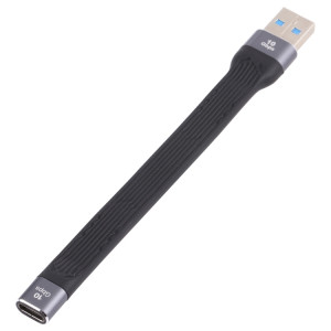 10 Gops USB Male à Type-C Femelle Soft Flat Sync Data Câble de chargement rapide SH2102134-20