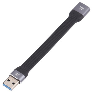10 Gops USB Male à USB Femelle Soft Flat Sync Data Câble de chargement rapide SH2104814-20
