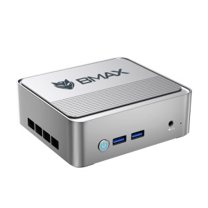 Mini PC BMAX B3 2022 Windows 11, 16 Go + 512 Go, Intel Jasper Lake N5095, prise en charge de la carte HDMI / RJ45 / TF, prise US (gris sidéral) SB14US1293-20