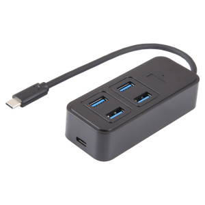 BYL-1901T Adaptateur HUB 5 en 1 USB-C / Type-C vers USB3.0x4 + USB-C / Type-C SH25061600-20